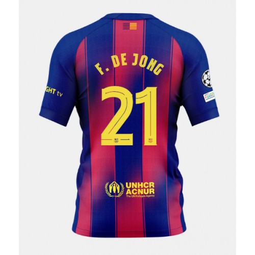 Moški Nogometni dresi Barcelona Frenkie de Jong #21 Domači 2025-26 Kratek Rokav